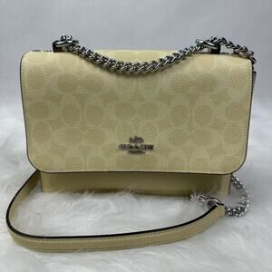 Coach Klare Crossbody Bag In Signature Canvas/Silver/Hay CAL29 NWT
